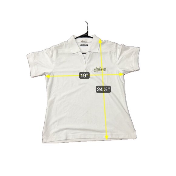Lady Divots Polo Shirt Sz Large Bulls Varsity Club DriWay Moisture System NWT - Picture 8 of 11
